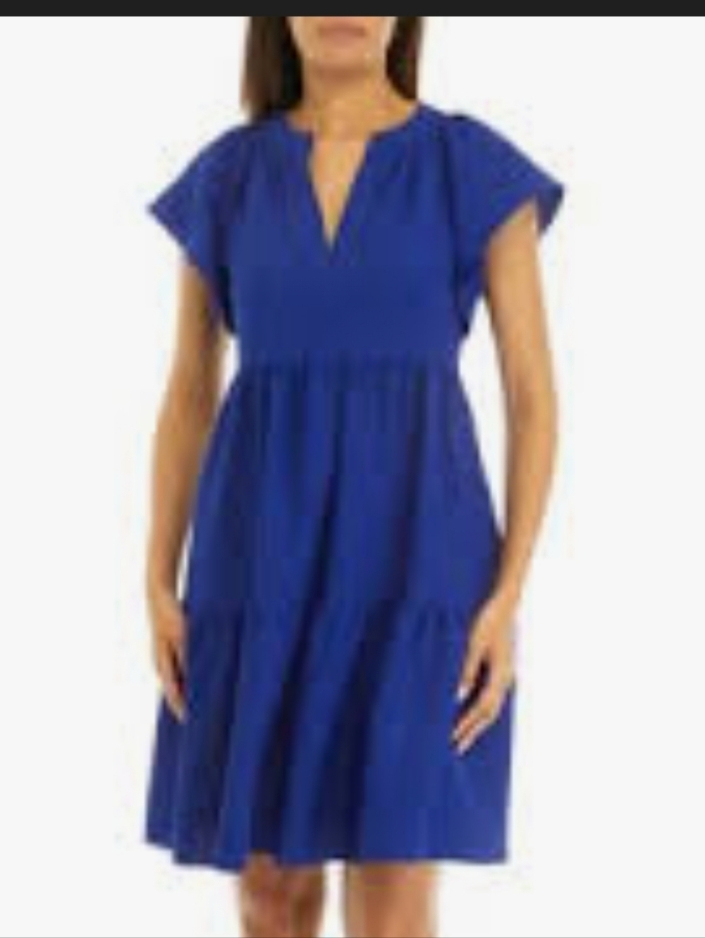 Calvin Klein Cobalt Blue Flowy Sheath Dress 4